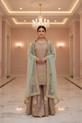 Dusty Rose Gharara Suit